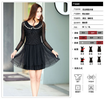 批发采购连衣裙-杭州春秋款品牌女性服装代理免费一件代发时尚修身连衣裙072918.